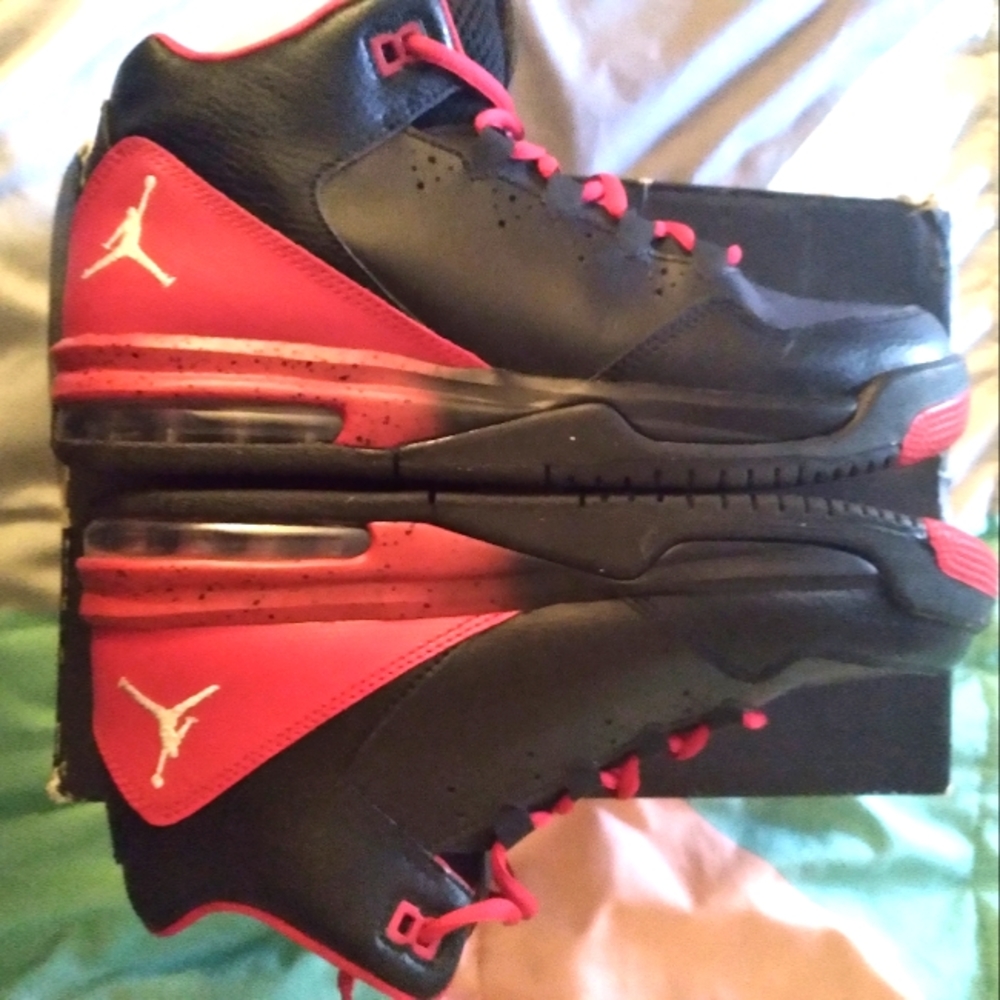 Red & Black dope Jordan's